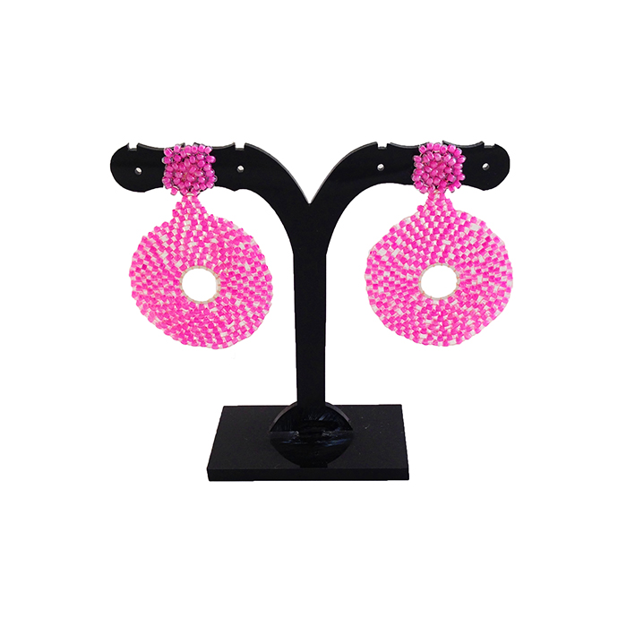 boucles envie blanc2 - Toutes en rose bonbon !