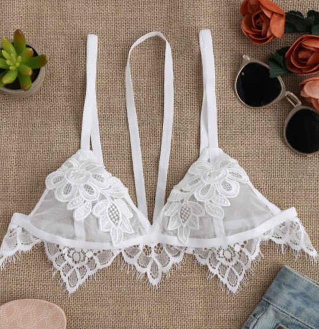 soutien gorge dentelle blanc - La lingerie en dentelle