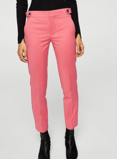 pantalon mango - Toutes en rose bonbon !